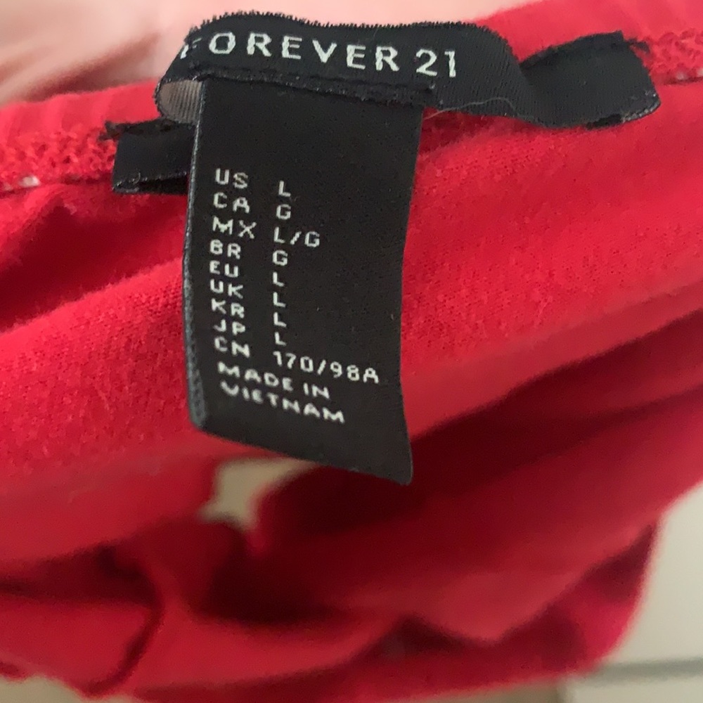 red strapless bodysuit - Picture 4 of 4